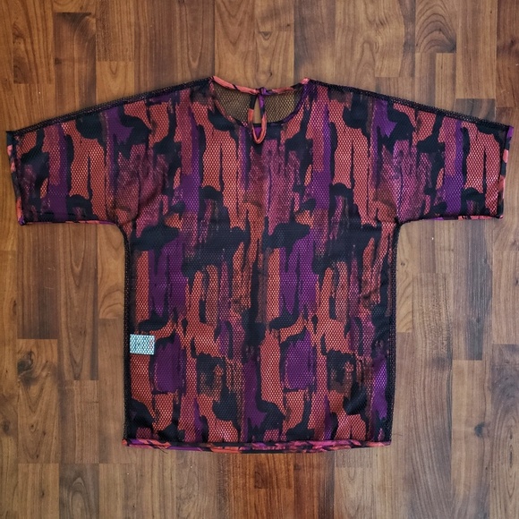 AQ/AQ boxy tee net mesh back orange camo - Picture 6 of 6